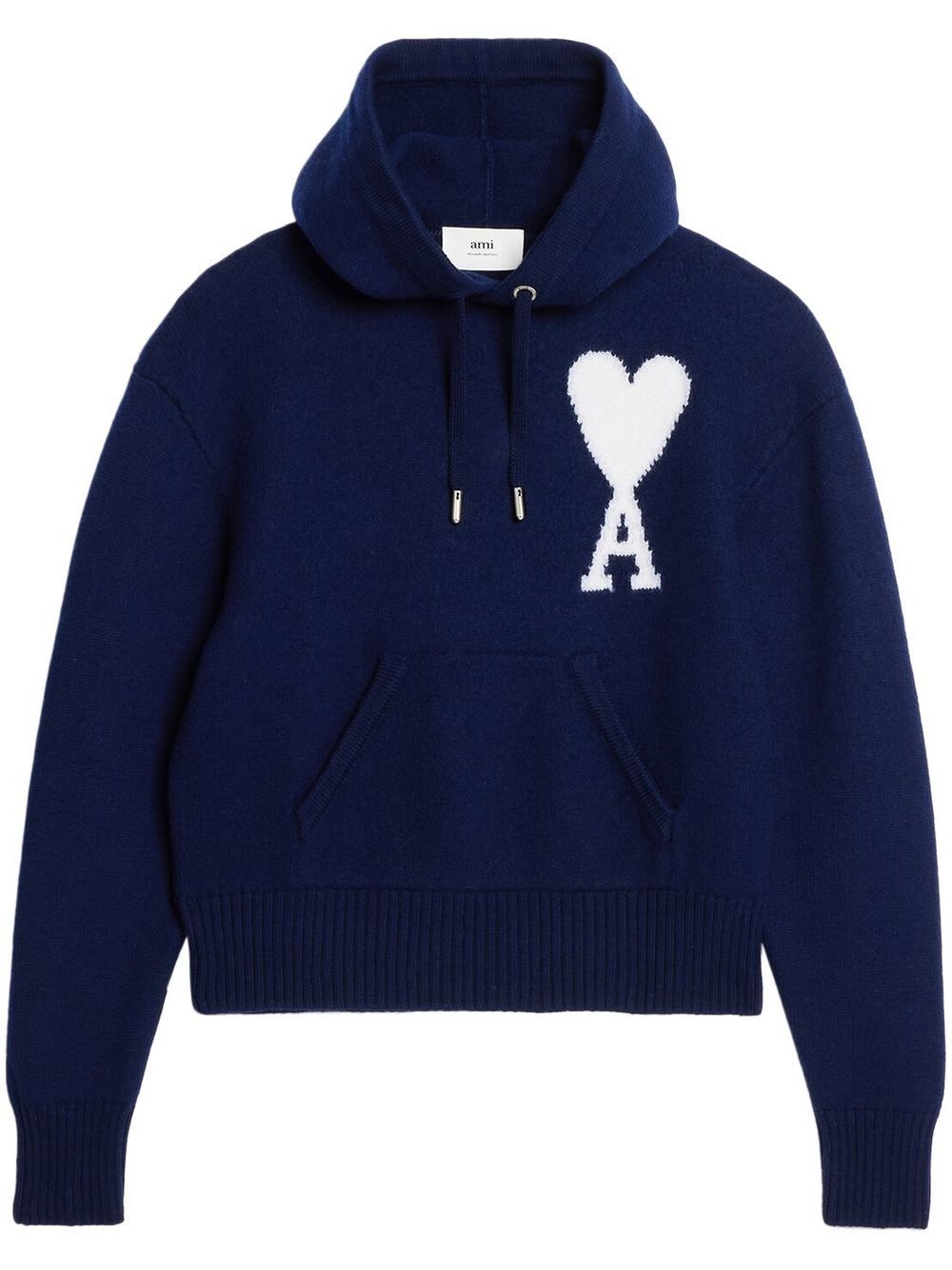 Ami De Coeur knitted hoodie - 1