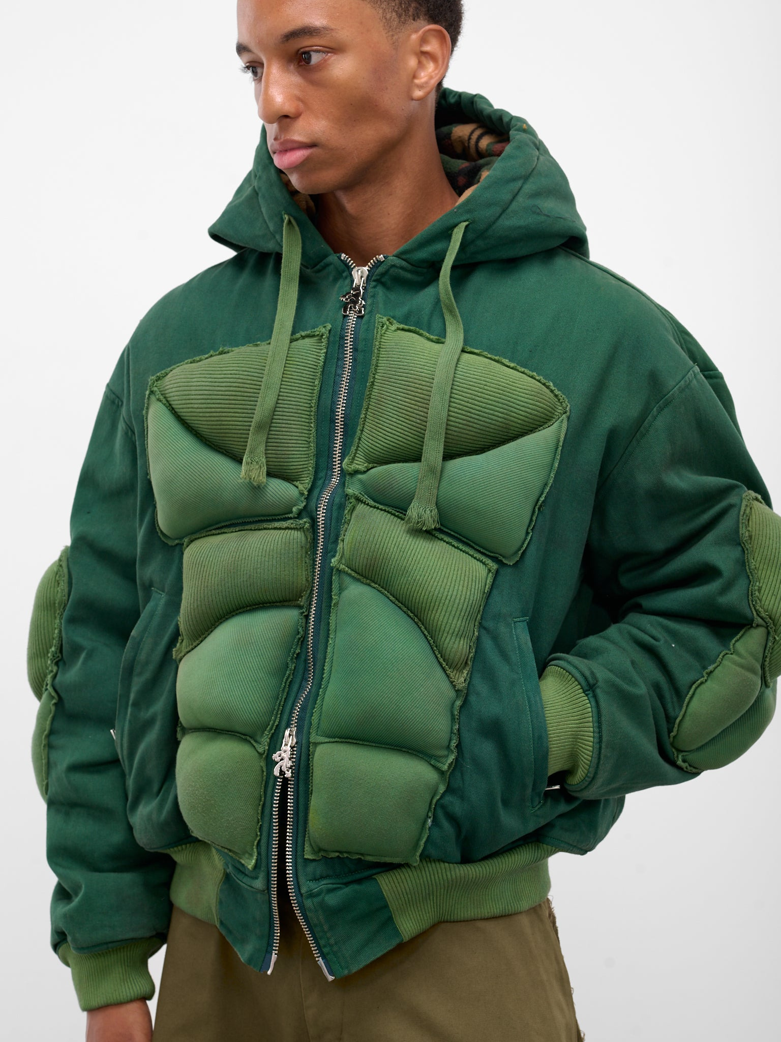 Green 99 Strength Padded Hoodie - 4