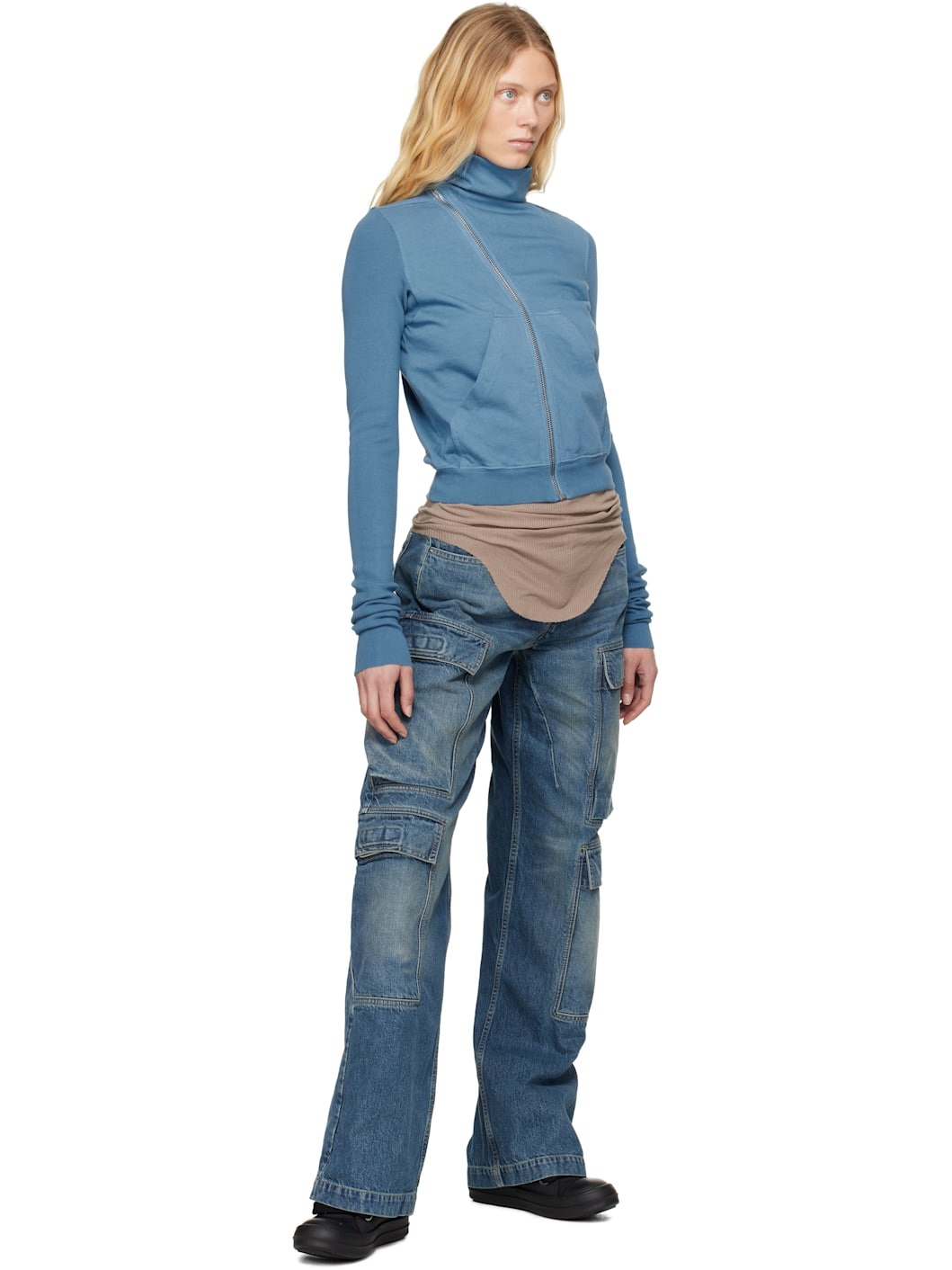 Blue Hollywood Mountain Sweatshirt - 4