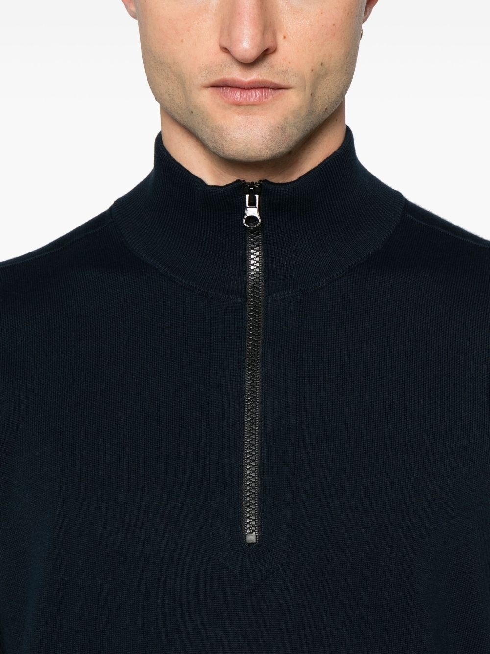 Compass-patch sweater - 5