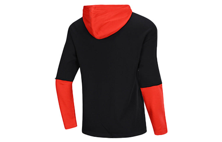 Li-Ning x Disney Loose Apricot Hoodie 'Black Red' AWDQ133-1 - 2