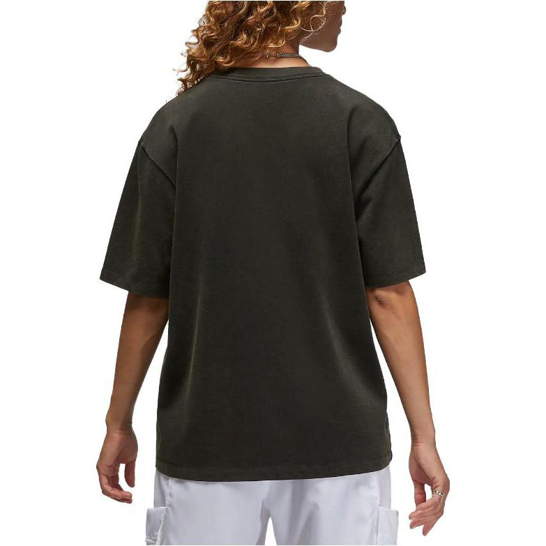 (WMNS) Air Jordan Slam Dunk Logo T-Shirts 'Black' FB5138-010 - 3
