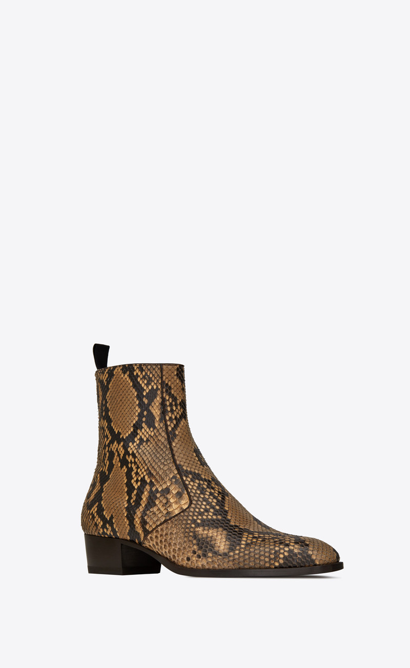 wyatt zipped boots in python 4