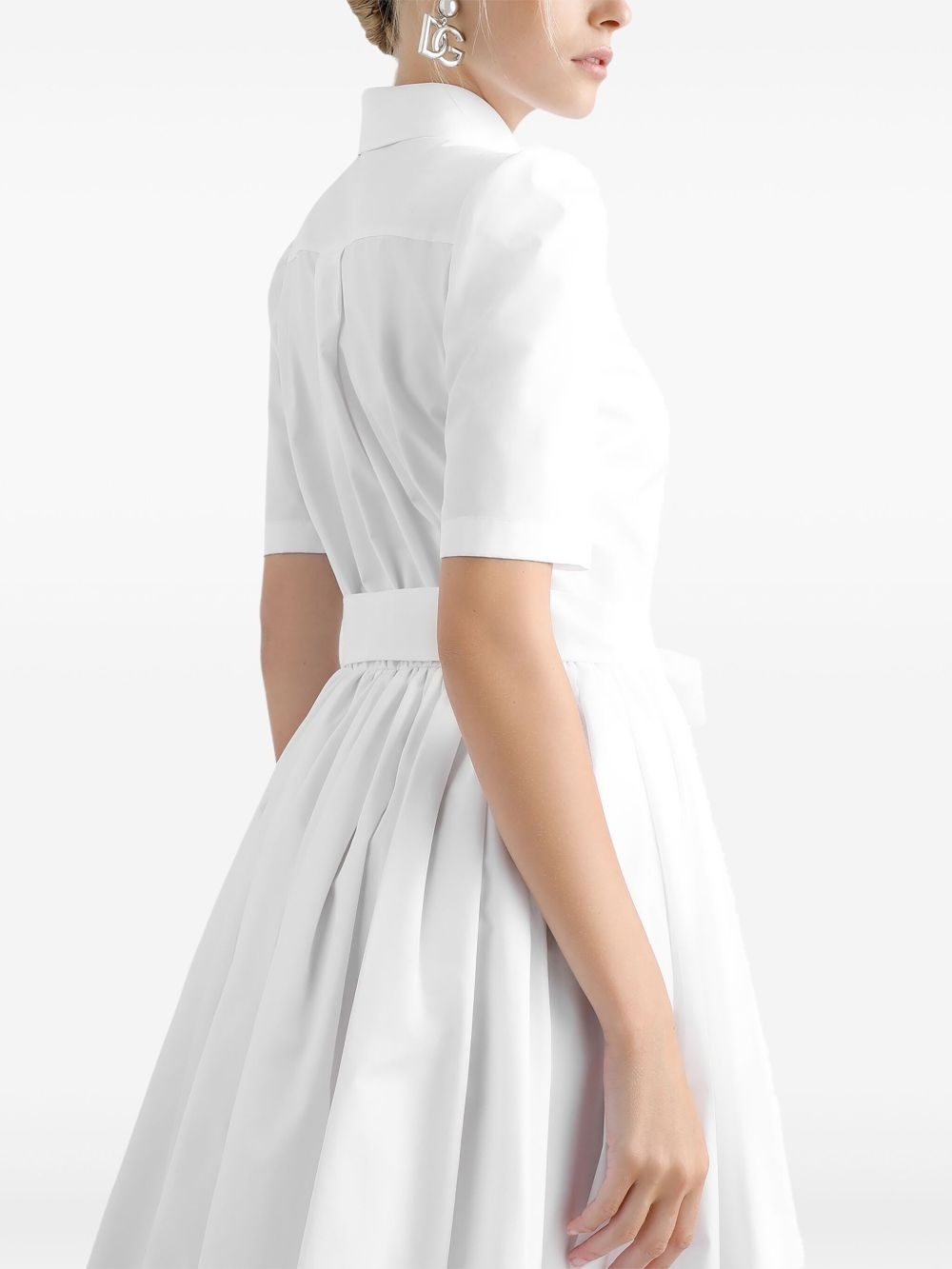 poplin shirt dress - 5