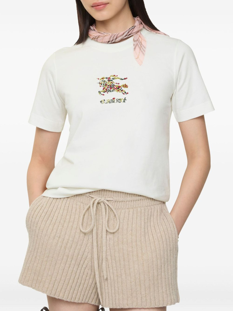 Burberry floral-embroidered T-shirt outlook