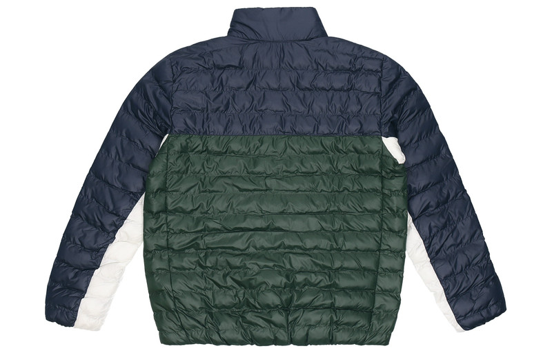 Nike Nike Athleisure Casual Sports Stand Collar protection against cold Stay Warm Jacket Blue Green Color outlook