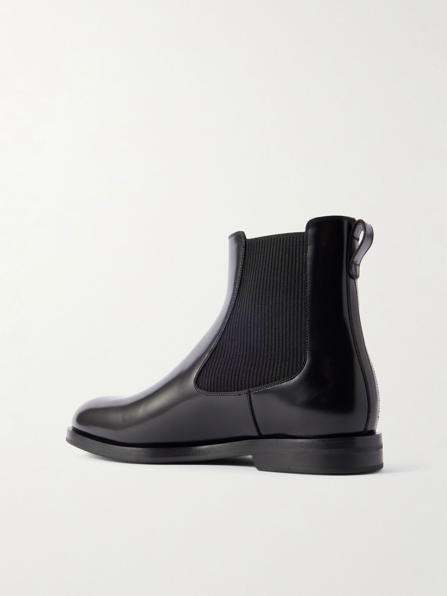 Sempione Manny Polished-Leather Chelsea Boots Black - 4