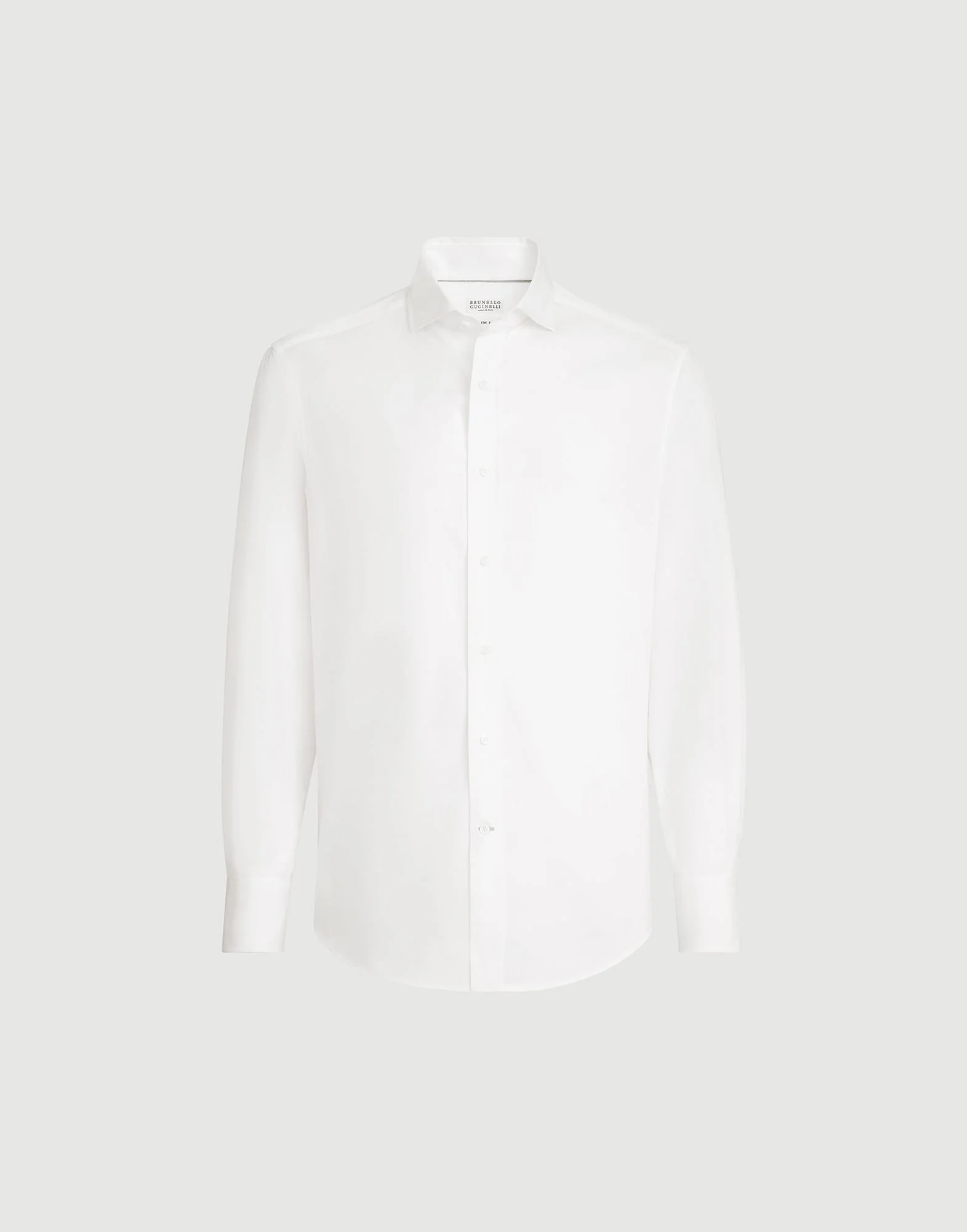 Twill shirt with spread collar - 1