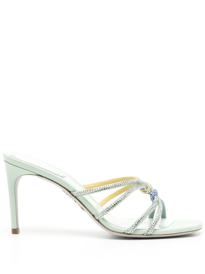 crystal-embellished 90mm leather sandals 1