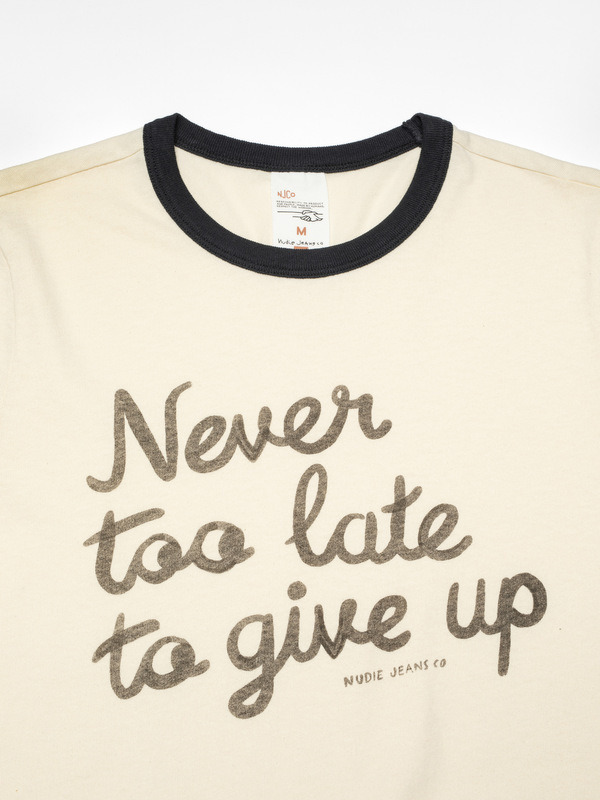 Ricky Too Late T-Shirt Ecru - 3