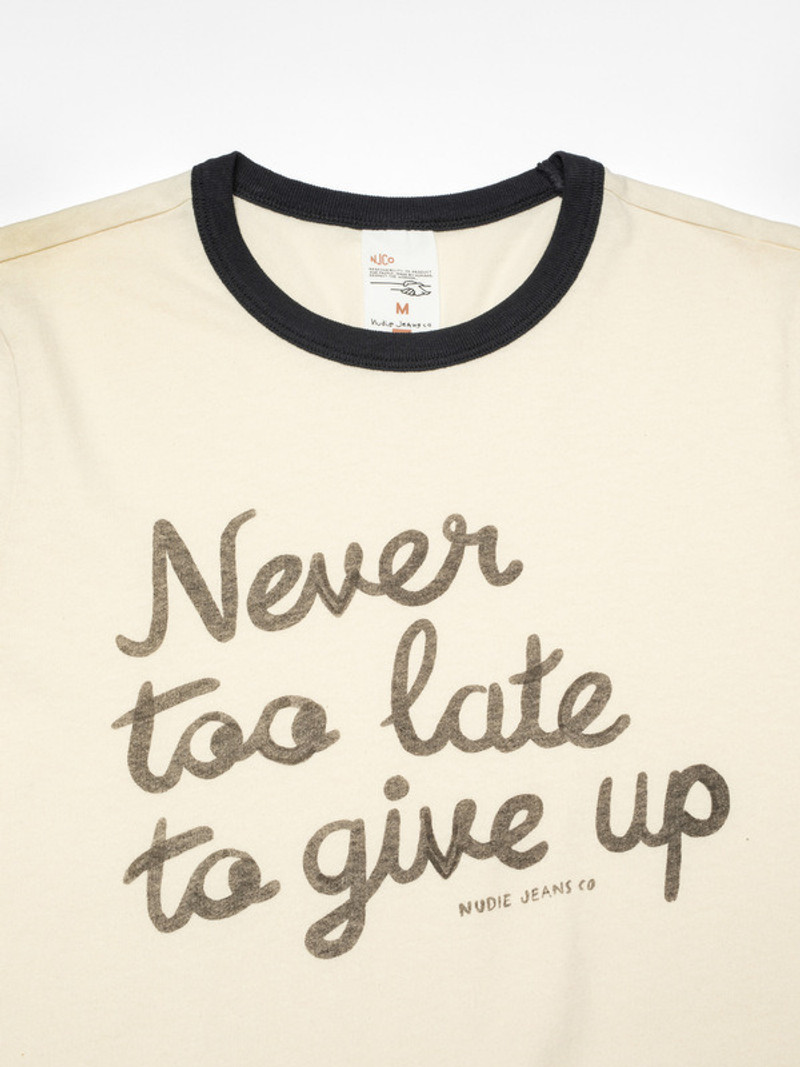 Ricky Too Late T-Shirt Ecru 3