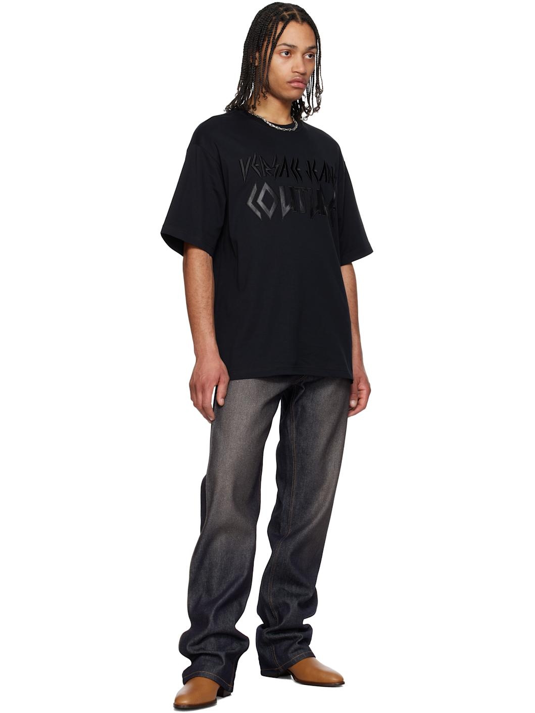 Black Logo Metal Patch T-shirt - 4
