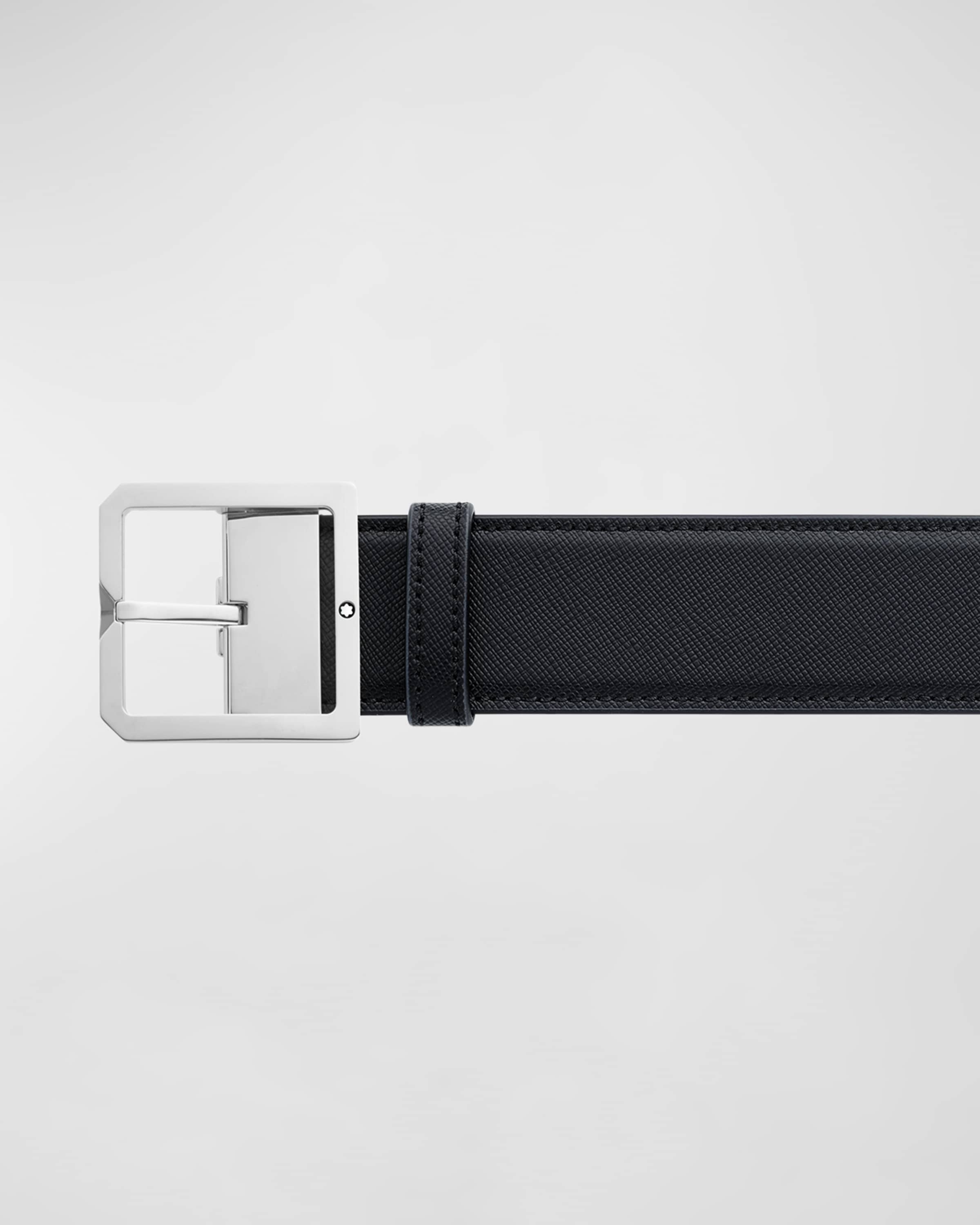 Men's Pin Buckle Reversible Leather Belt - 3