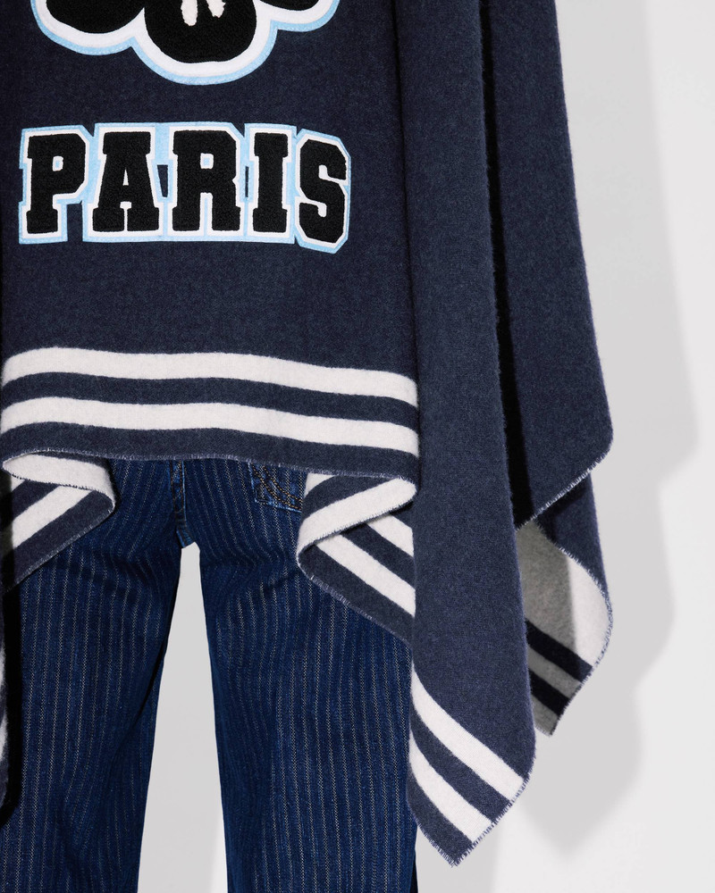 'KENZO Stamp' wool poncho 6