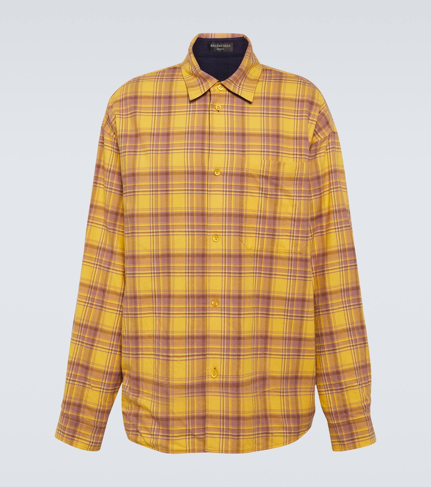 Reversible checked cotton shirt - 1