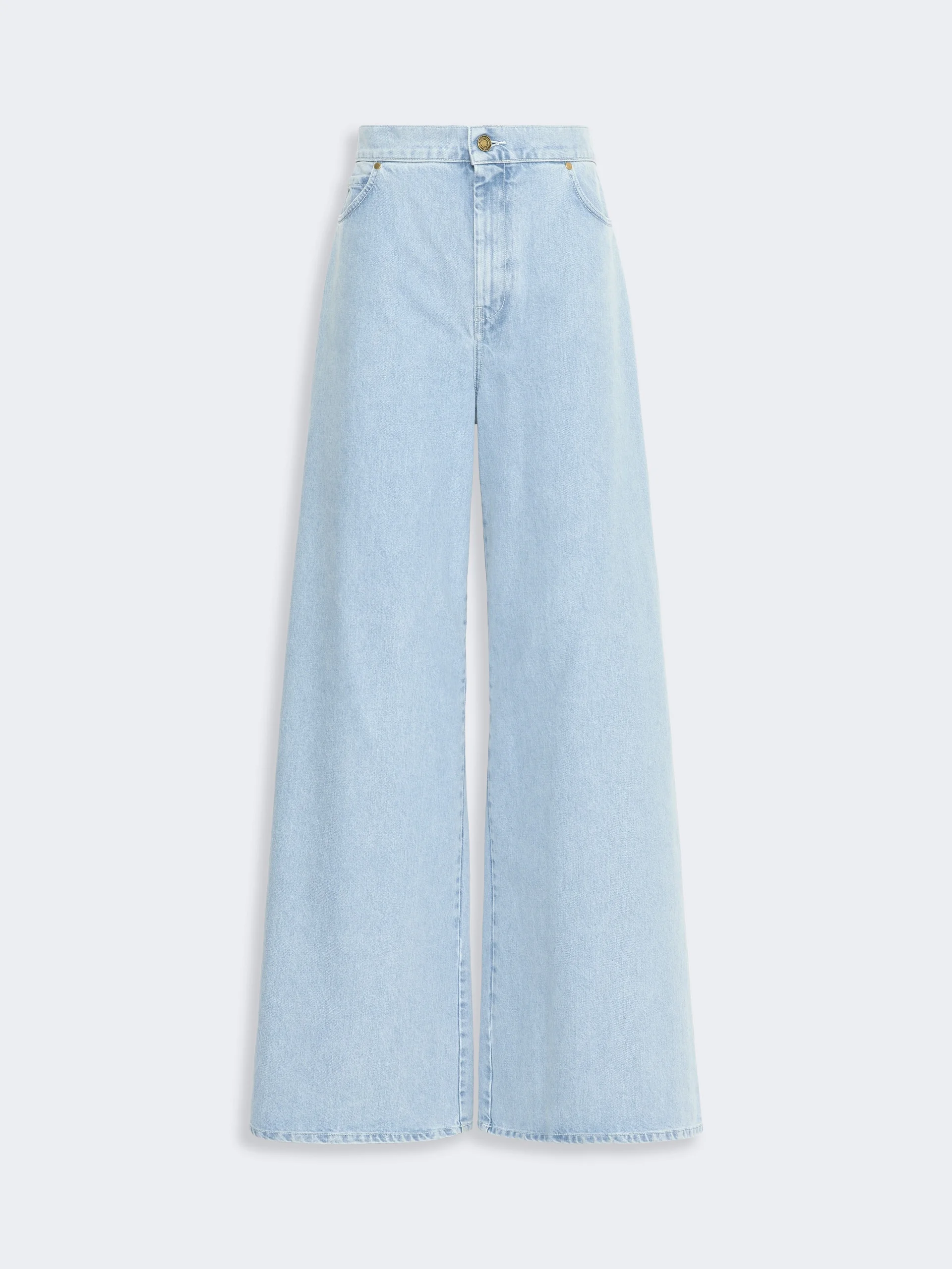 AFFARI Wide leg denim jeans - LIGHT BLUE - 1