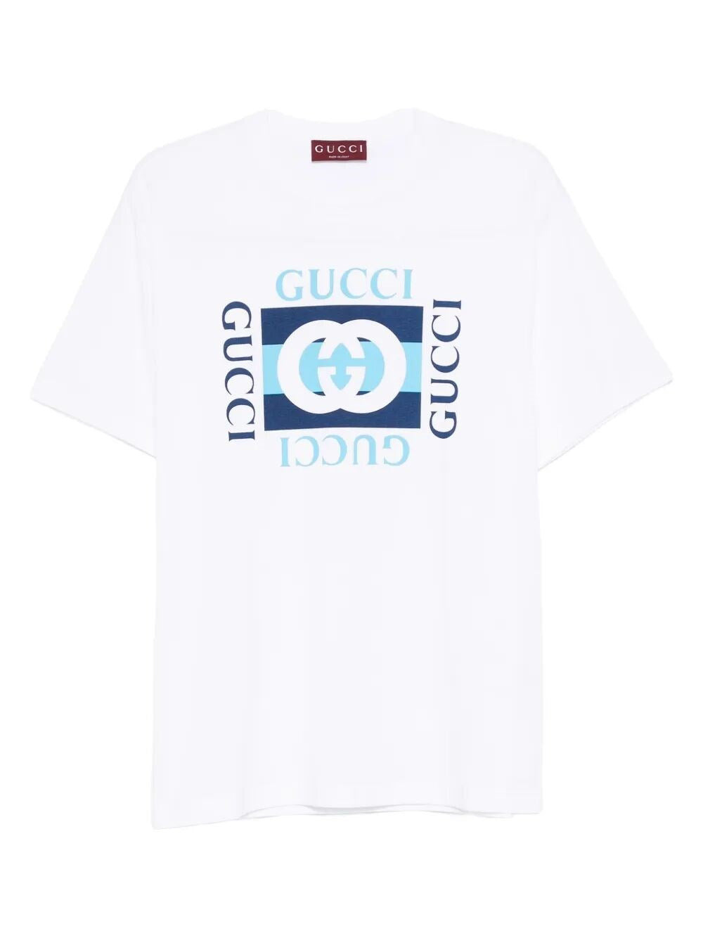 Gucci Men Short Sleeve Cotton Jersey T-Shirt - 1