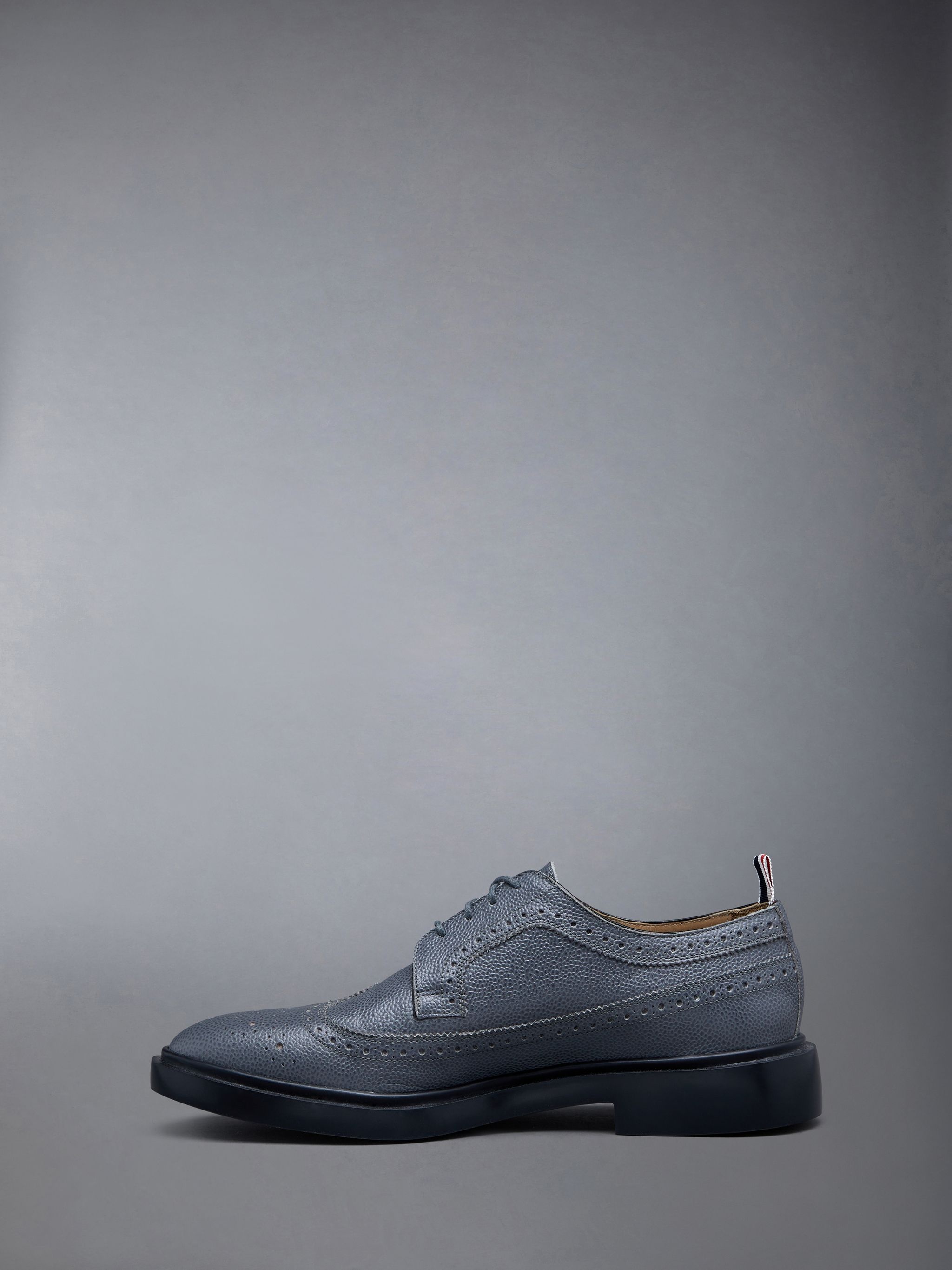 Pebble Grain Leather Longwing Brogue - 3