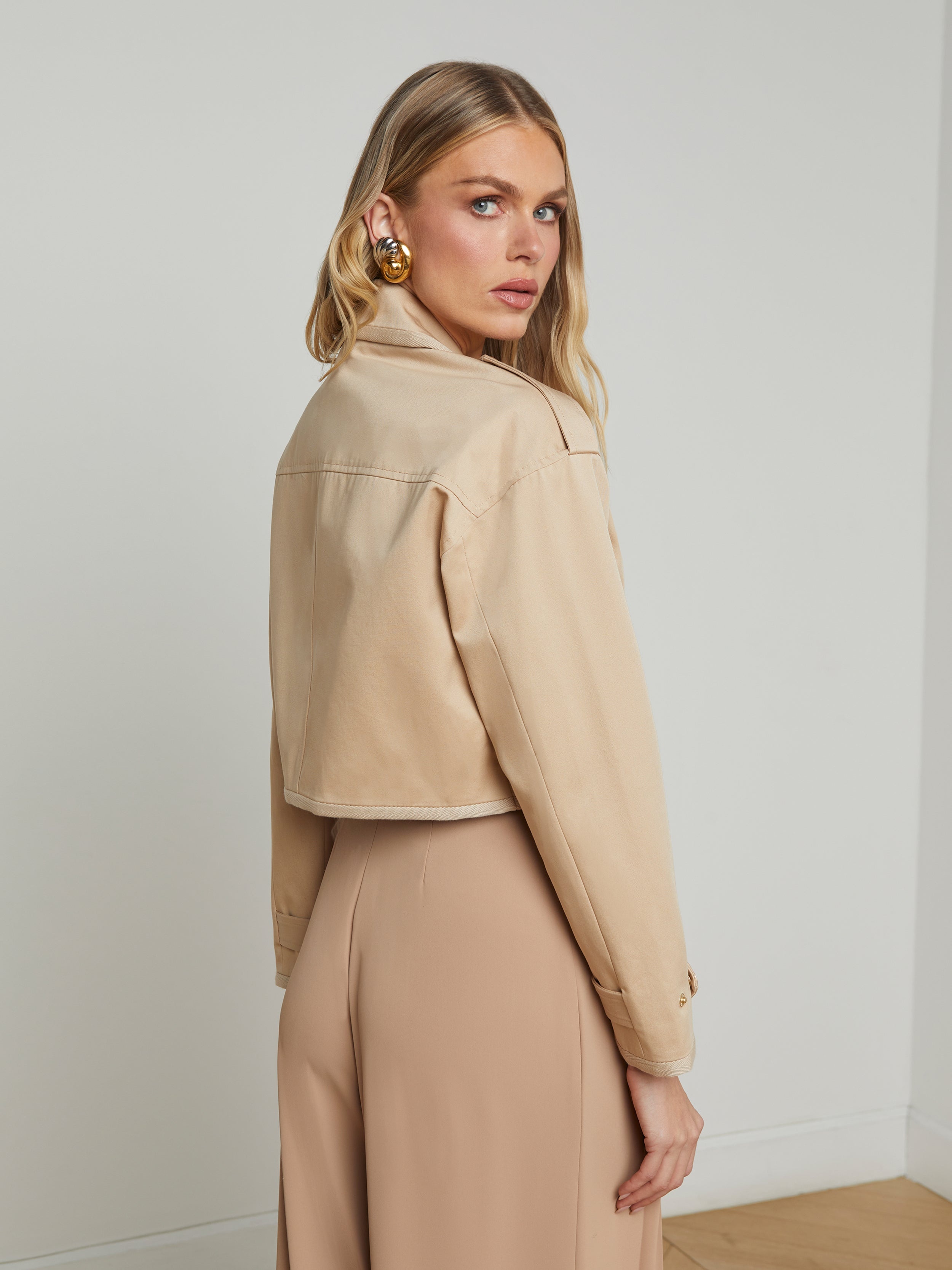 Kento Cropped Trench Coat - 4