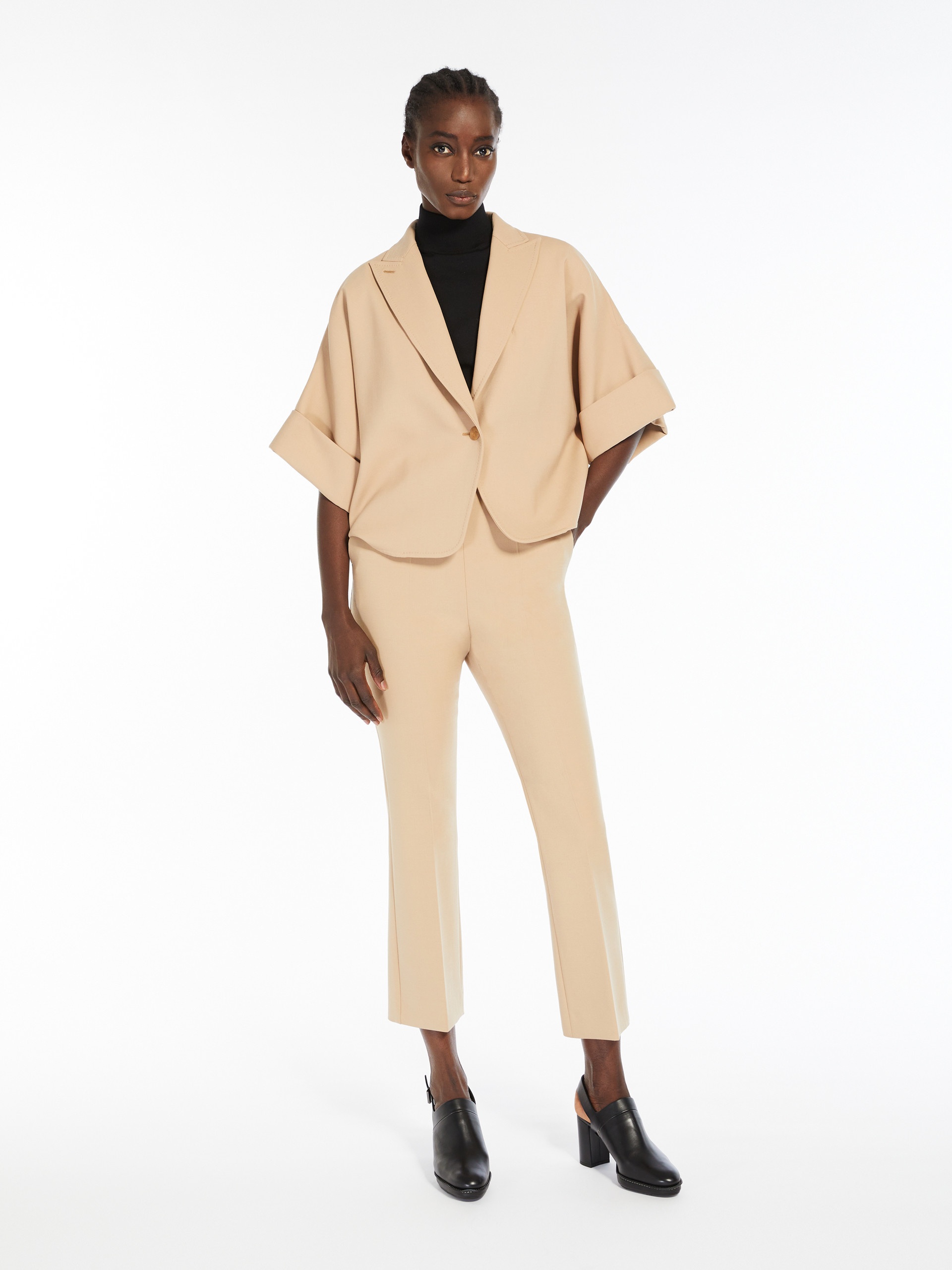 NEPETA Stretch wool crêpe trousers - 2