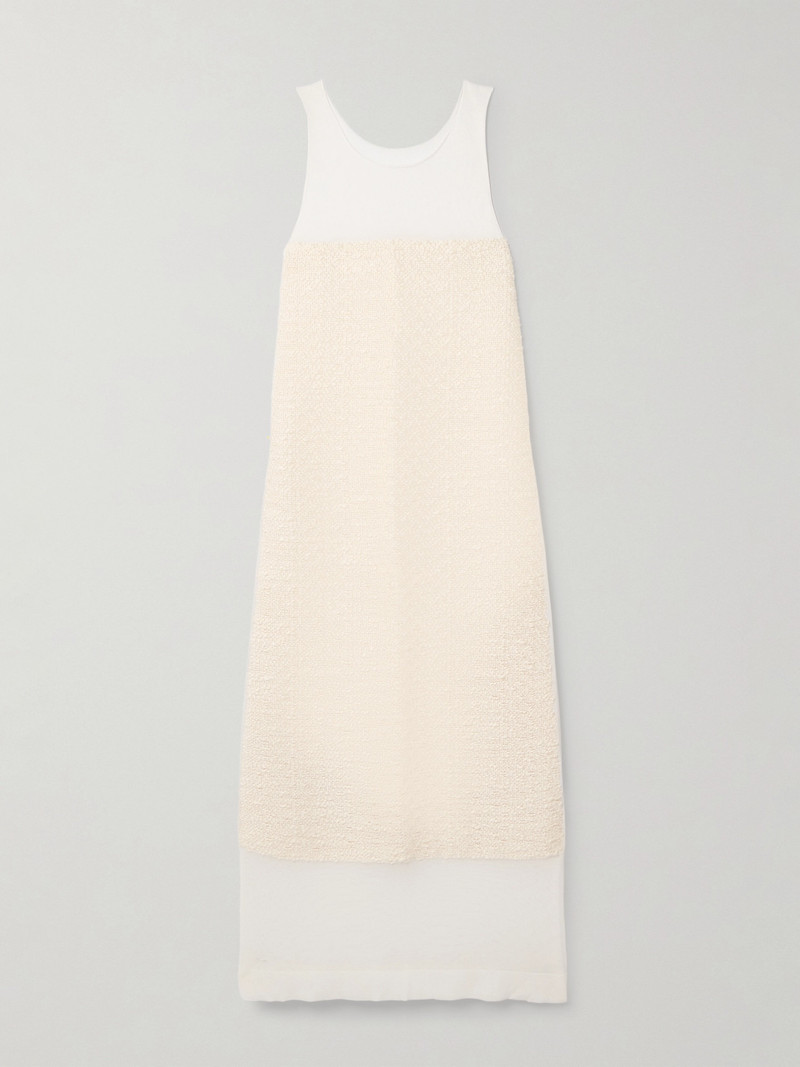 Miriele Tweed-paneled Knitted Maxi Dress 1