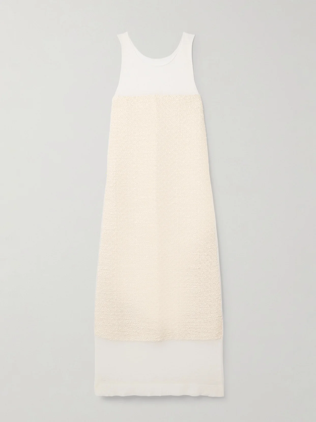Miriele Tweed-paneled Knitted Maxi Dress - 1