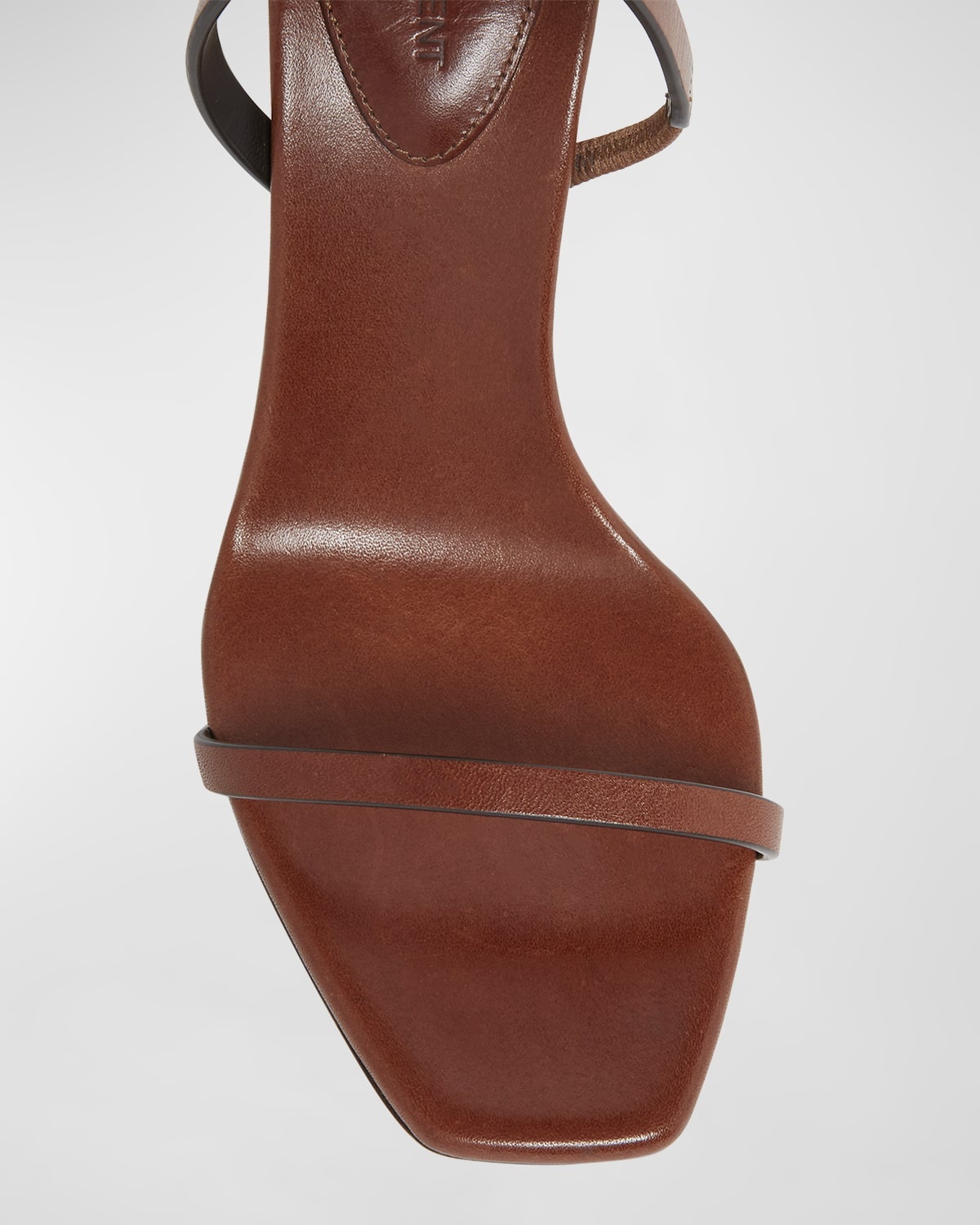 Opyum Leather YSL-Heel Slide Sandals - 5
