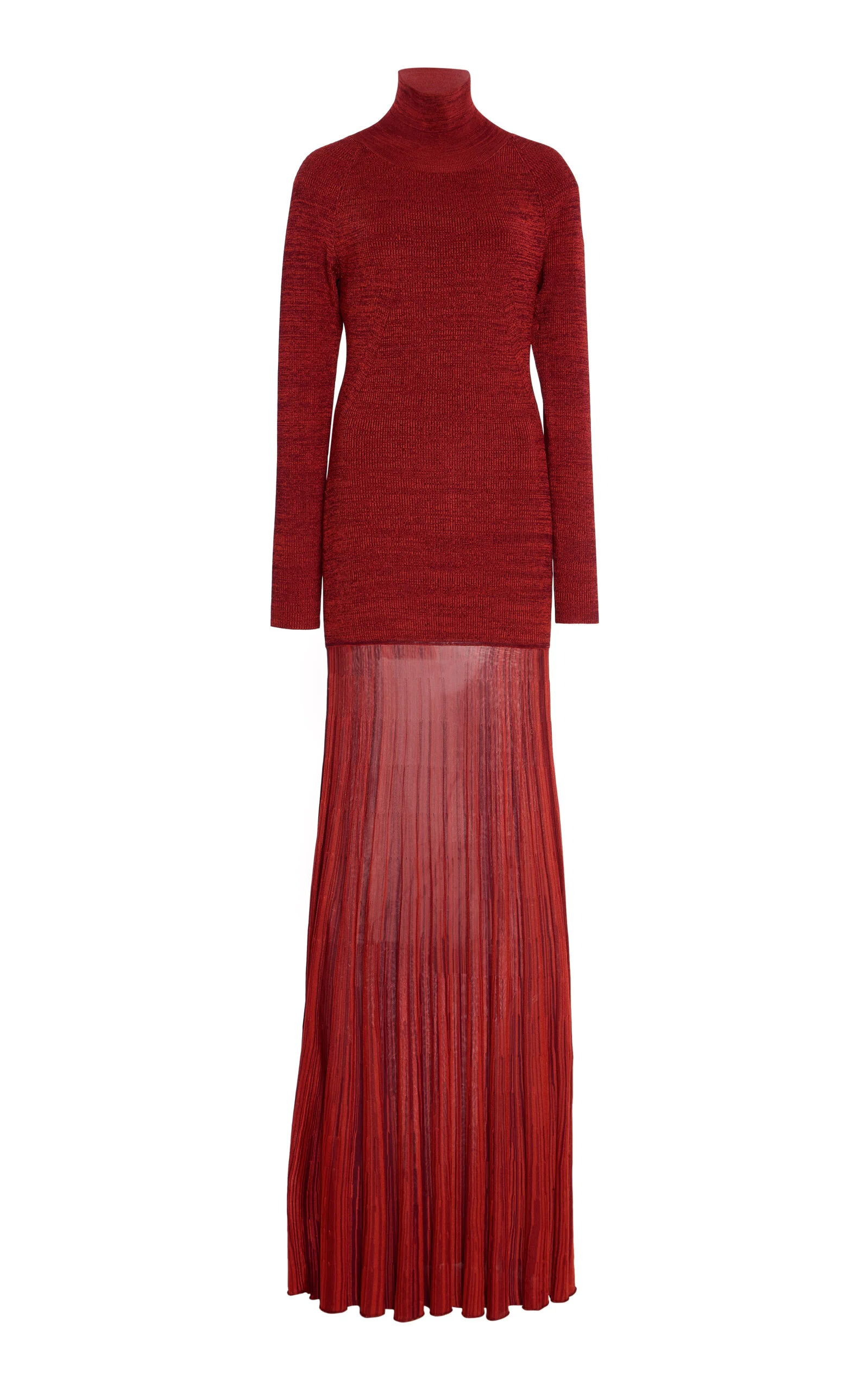 Knit Jersey Maxi Dress red - 1
