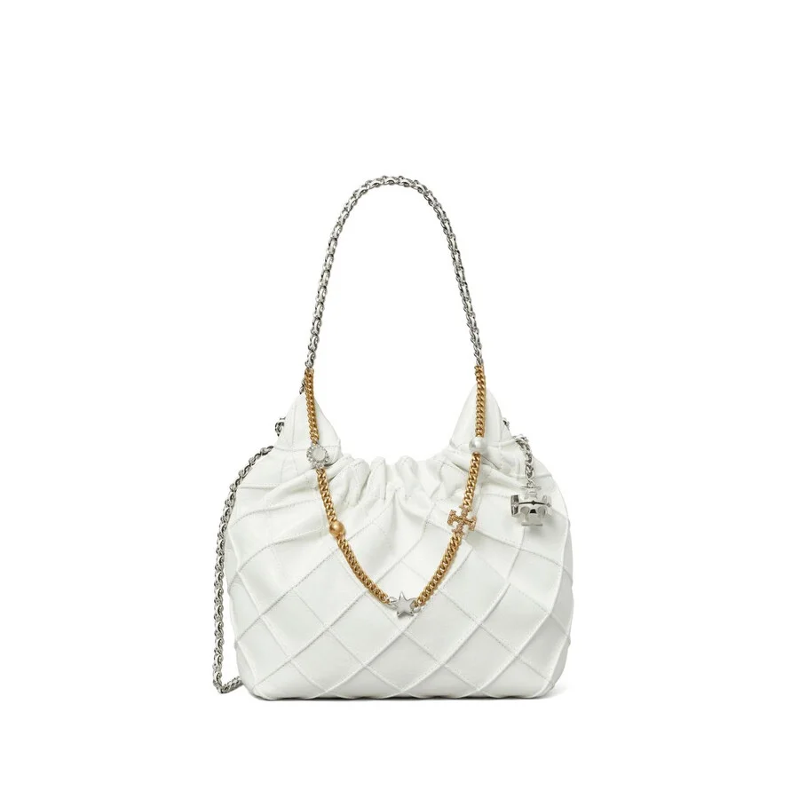 Tory Burch Fleming Distressed Mini Hobo Bag - 1