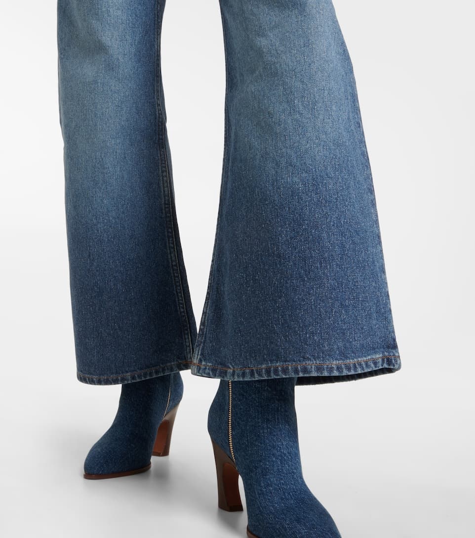 Blue Wide-Leg Jeans - 6