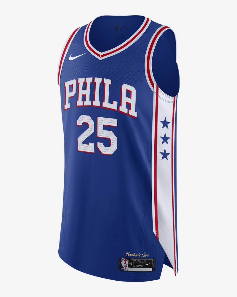 Ben Simmons 76ers Icon Edition 2020 나이키 남성 NBA 정품 저지 - 1
