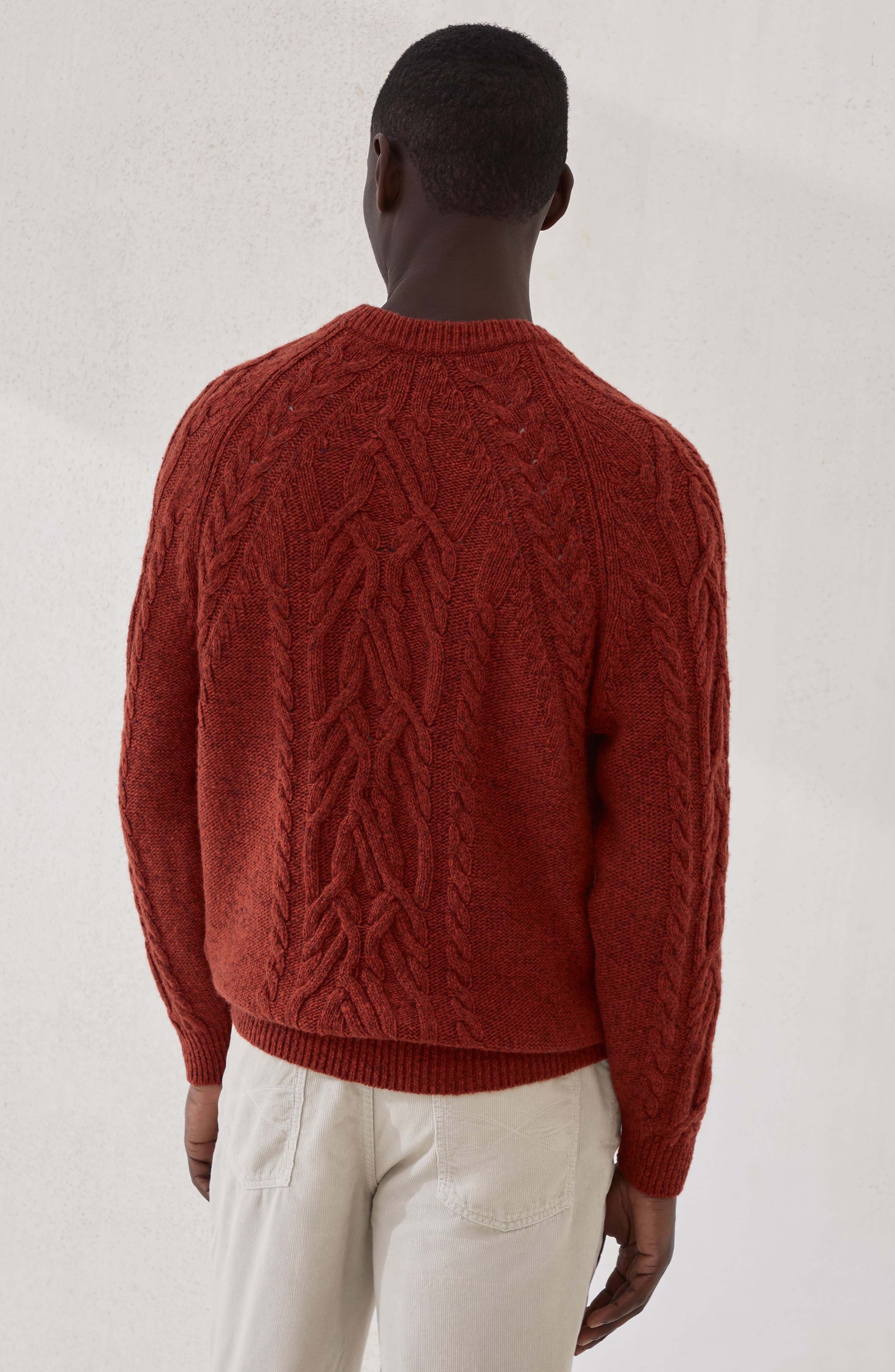 Brunello Cucinelli Cable knit sweater in Orange at Nordstrom - 3
