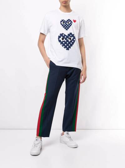 Comme des Garçons PLAY heart print crew neck T-shirt outlook