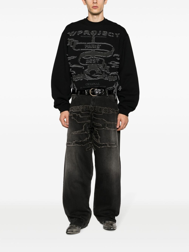 Y/Project Paris' Best distressed cotton sweatshirt outlook