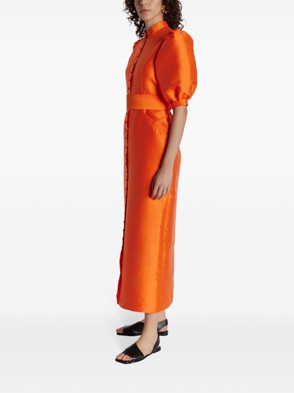 Amoako satin midi dress - 3