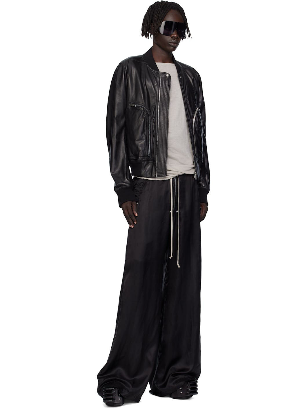 Black Concordians Wide Bela Trousers - 4