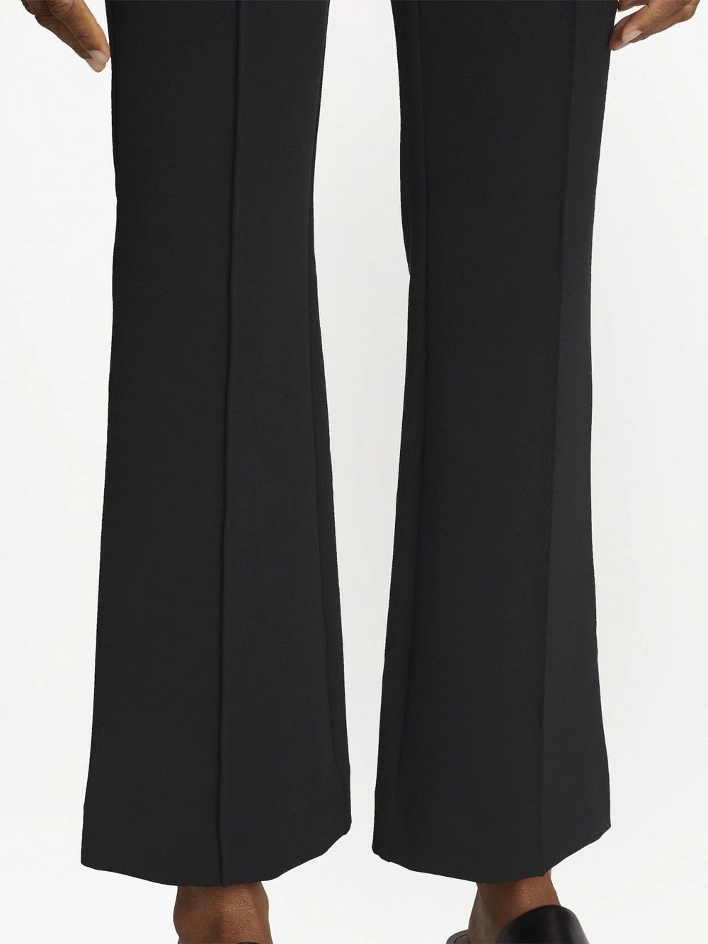 Bi-Stretch Crepe Flared Pants - 5