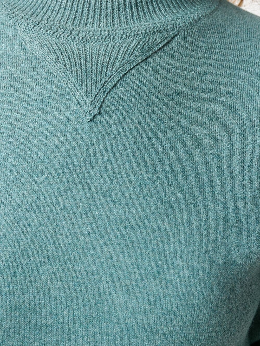 crew neck puff sleeves jumper - 5