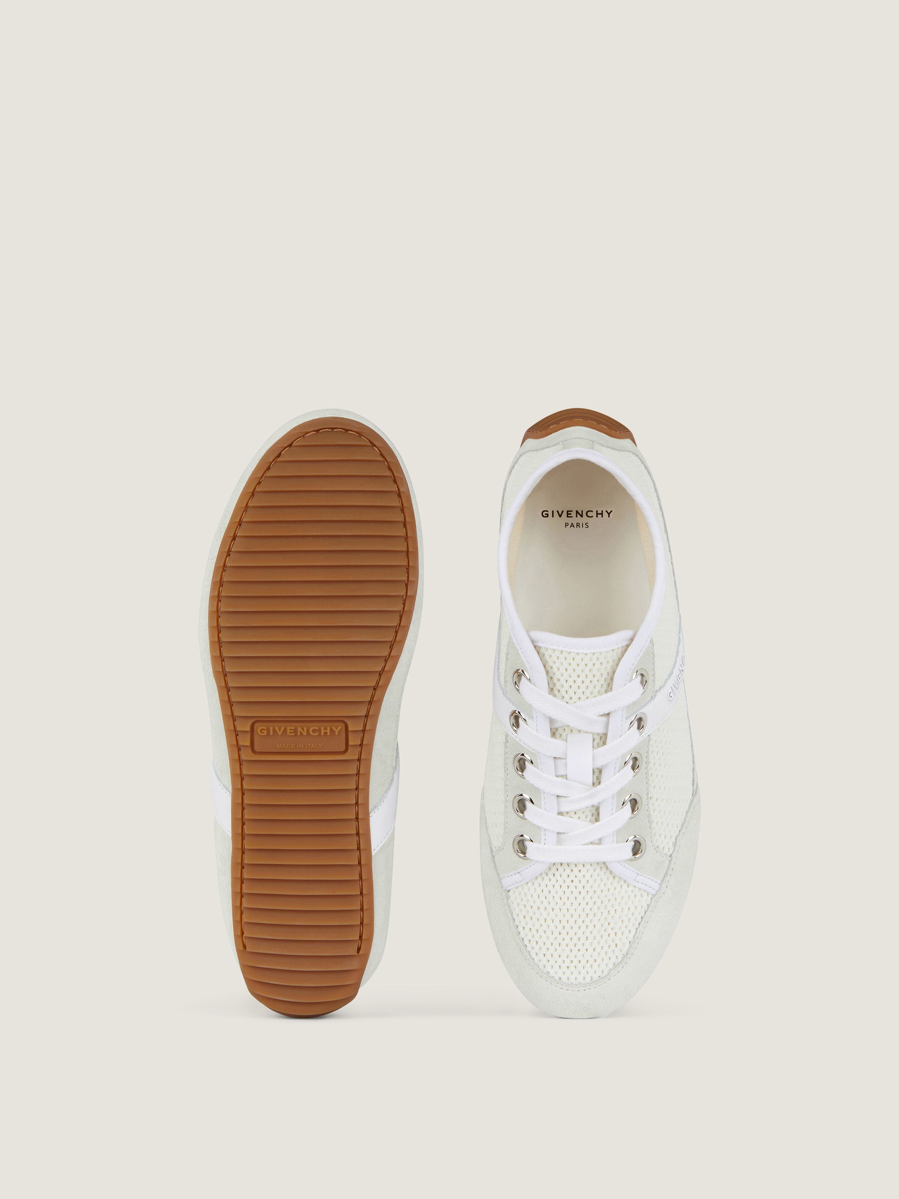 SLIM SNEAKERS IN MESH AND SUEDE - 4