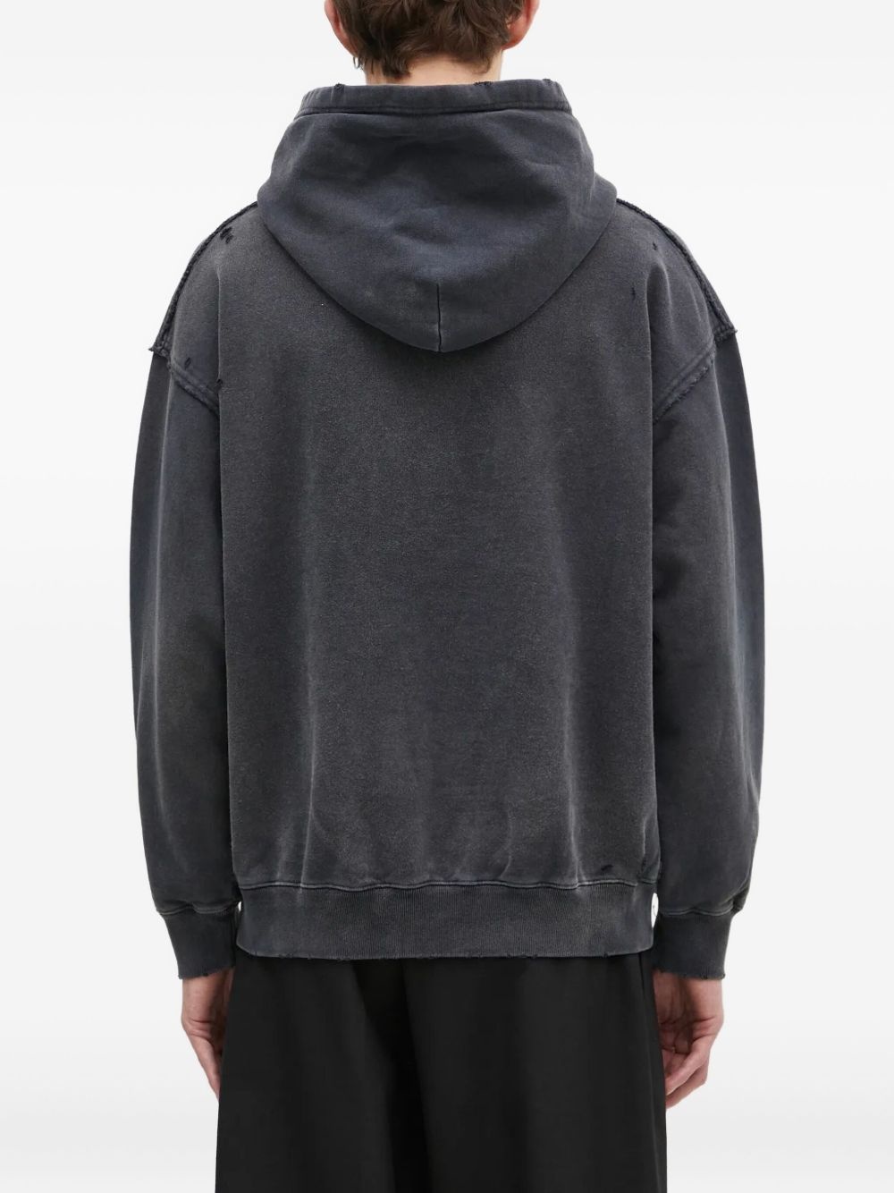 distressed pocket hoodie - 3