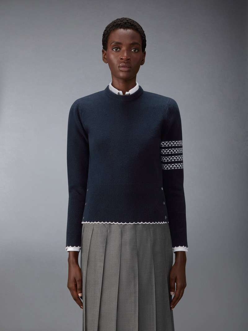 Thom Browne MERINO WOOL HOLIDAY HECTOR PULLOVER outlook
