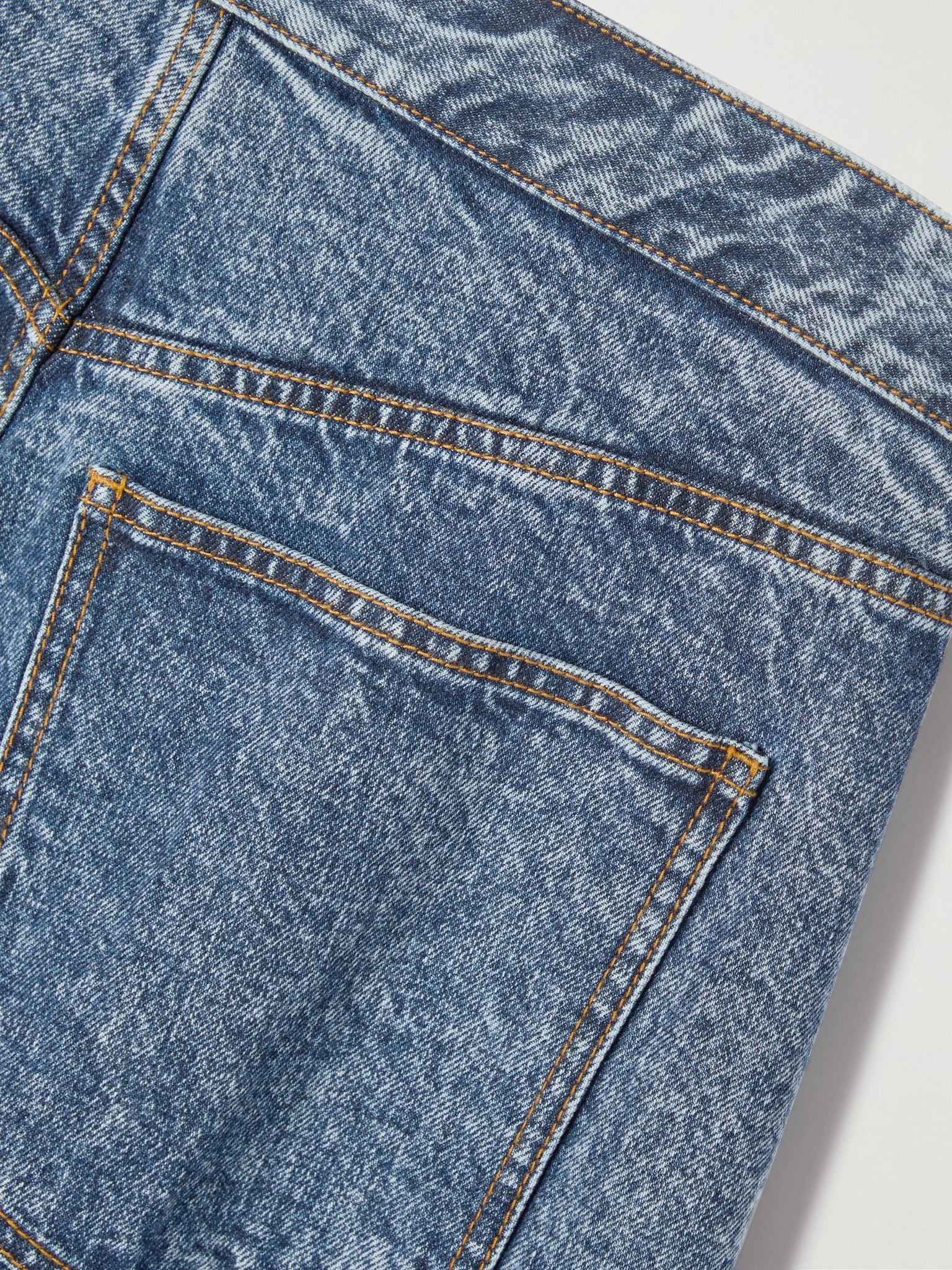 Asymmetric wide-leg jeans Blue - 6