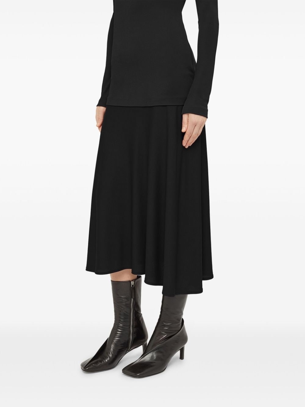 layered-design midi dress - 4