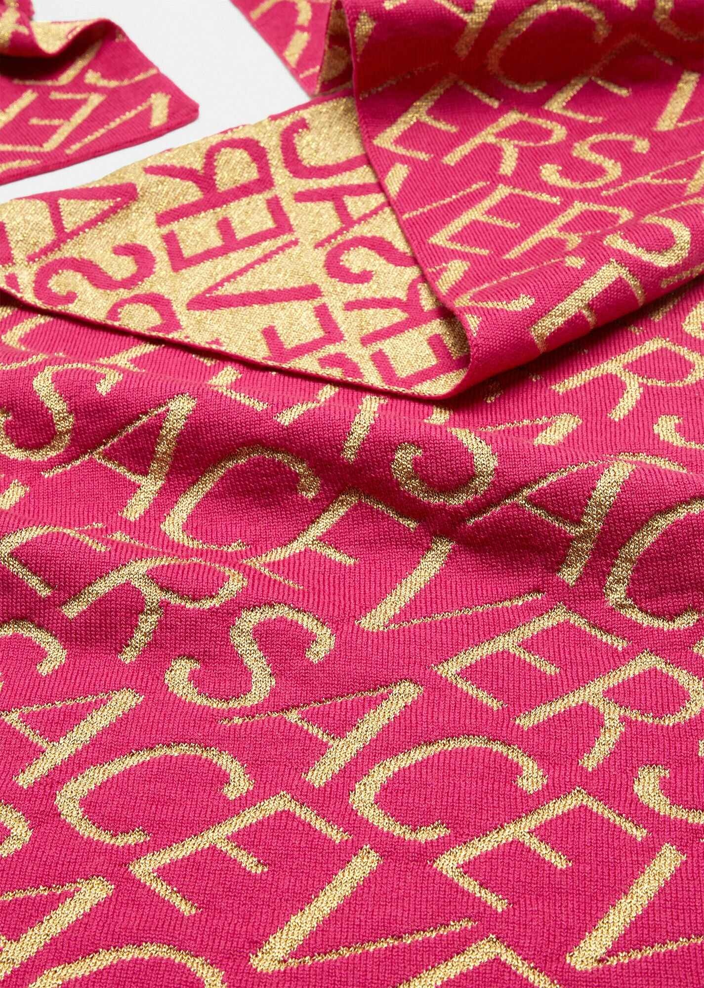 Logo Pattern Wool Scarf - 3