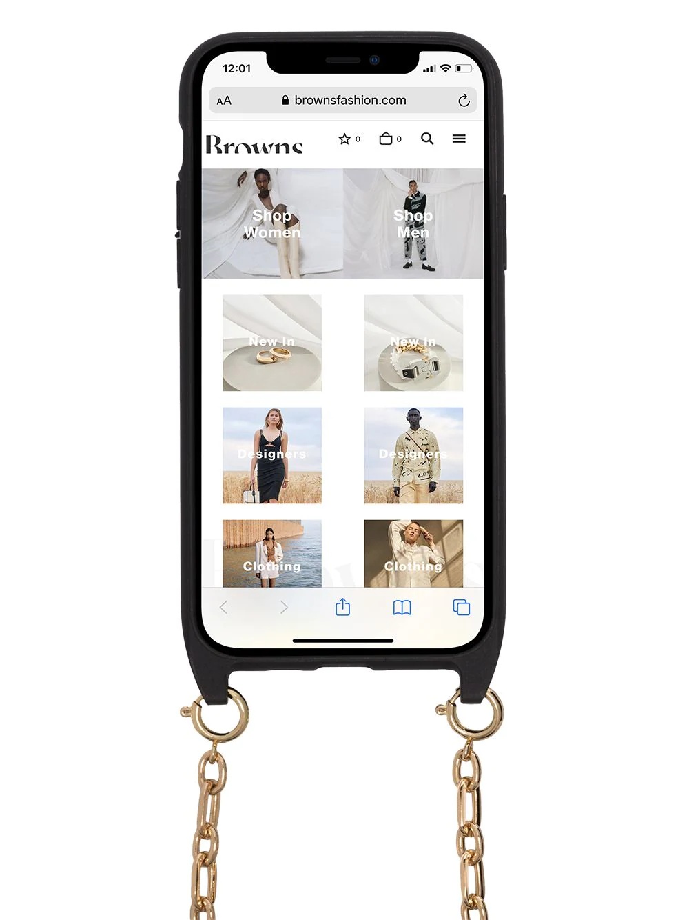 iPhone 11 logo print chain cover - 2