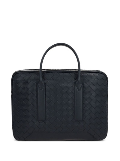 Bottega Veneta Intrecciato zipped two-way briefcase outlook