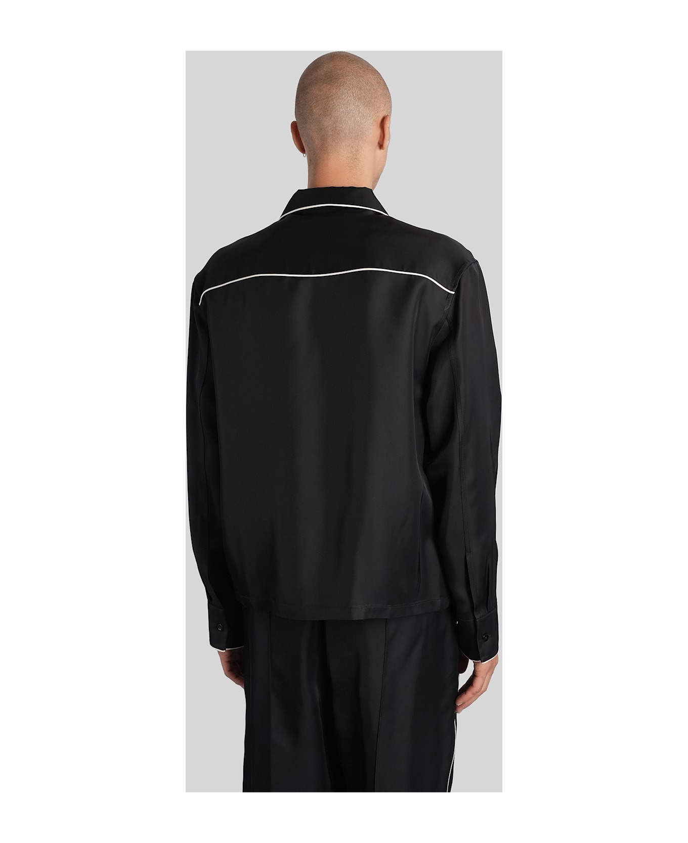 Shirt 171 Shirt In Black Viscose - 3