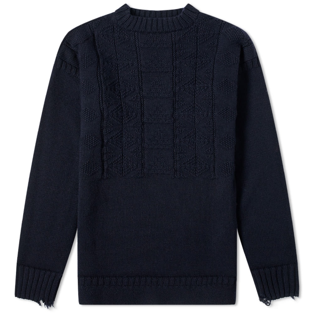 Maison Margiela 14 Grain Stitch Crew Knit - 1