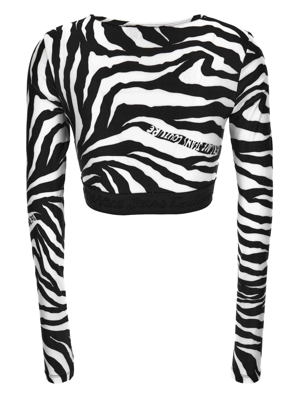 zebra-print T-shirt - 2