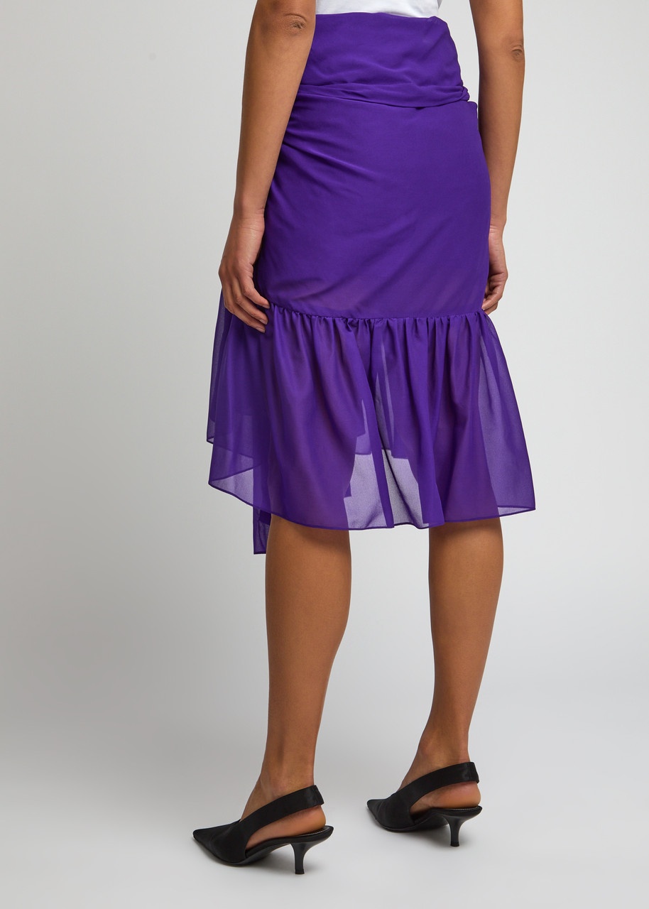 Dries Van Noten Sello Stretch-silk Chiffon Midi Skirt - 3